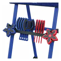 Eastpoint Axe Throw Set With Steel Frame 8 Safety Axes & Stars 152cm/5FT