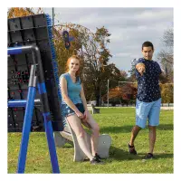 Eastpoint Axe Throw Set With Steel Frame 8 Safety Axes & Stars 152cm/5FT