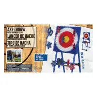 Eastpoint Axe Throw Set With Steel Frame 8 Safety Axes & Stars 152cm/5FT