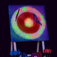 Eastpoint Light Up Axe Throwing Set With Steel Frame 8 Light Axes & 6 Darts 5FT