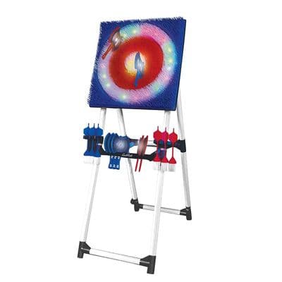 Eastpoint Light Up Axe Throwing Set With Steel Frame 8 Light Axes & 6 Darts 5FT