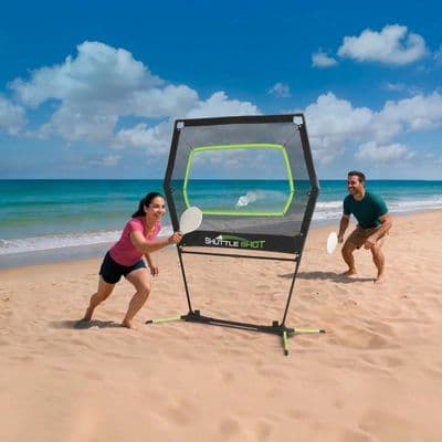 EastPoint Sports Shuttle Shot Paddle Game | Net, 2 Wooden Paddles, 5 Shuttlecock