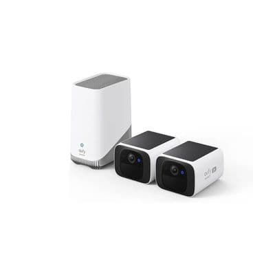 eufy Security SoloCam S220 2 Pack + HomeBase S380 Camera Bundle