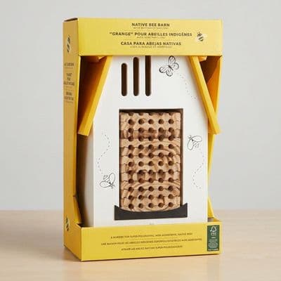 Evergreen Native Bee Barn Butterfly Shelter Mason Bee House Garden Pollinator