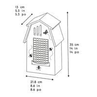 Evergreen Native Bee Barn Butterfly Shelter Mason Bee House Garden Pollinator