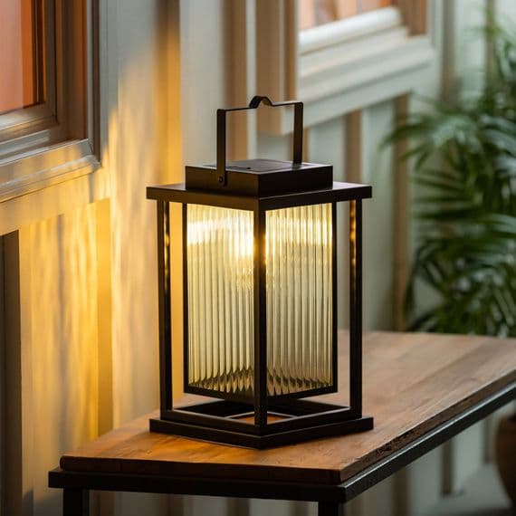 Evergreen Solar LED Revere Lantern Outdoor Hanging Garden Light