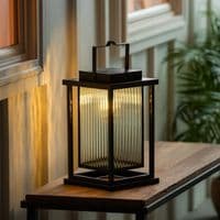 Evergreen Solar LED Revere Lantern Outdoor Hanging Garden Light