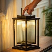 Evergreen Solar LED Revere Lantern Outdoor Hanging Garden Light