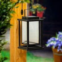Evergreen Solar LED Revere Lantern Outdoor Hanging Garden Light