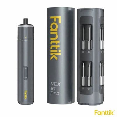 Fanttik S1 Pro Cordless Electric Screwdriver 16-in-1 2000mAh USB-C LED Aluminium