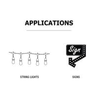 Feit 24 Pack LED String Light Replacement Bulbs