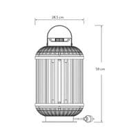 FireSense 360 Lantern Style Electric Patio Heater
