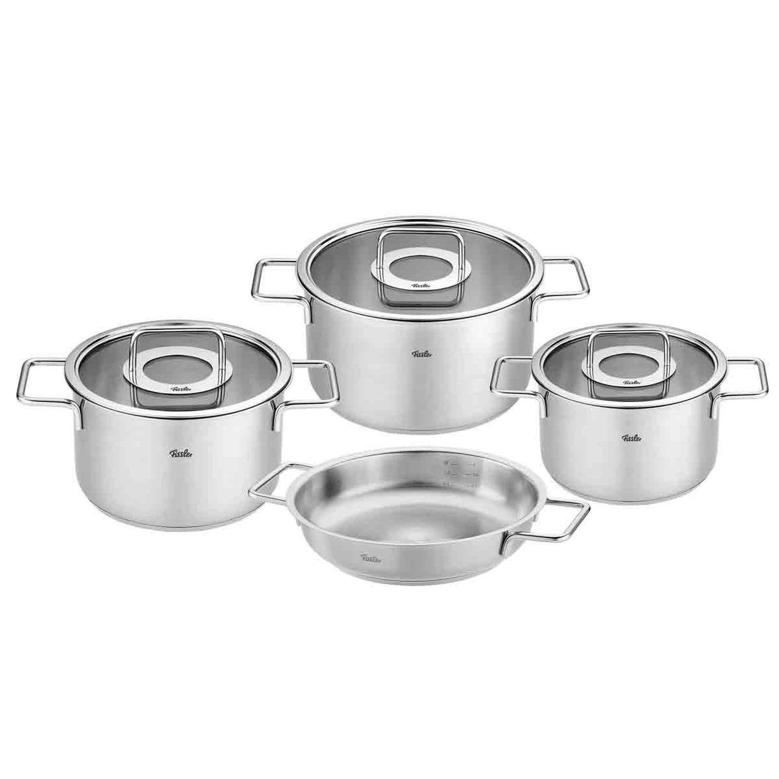 Fissler Pure Collection Stainless Steel Cookware 7-piece Set Stock