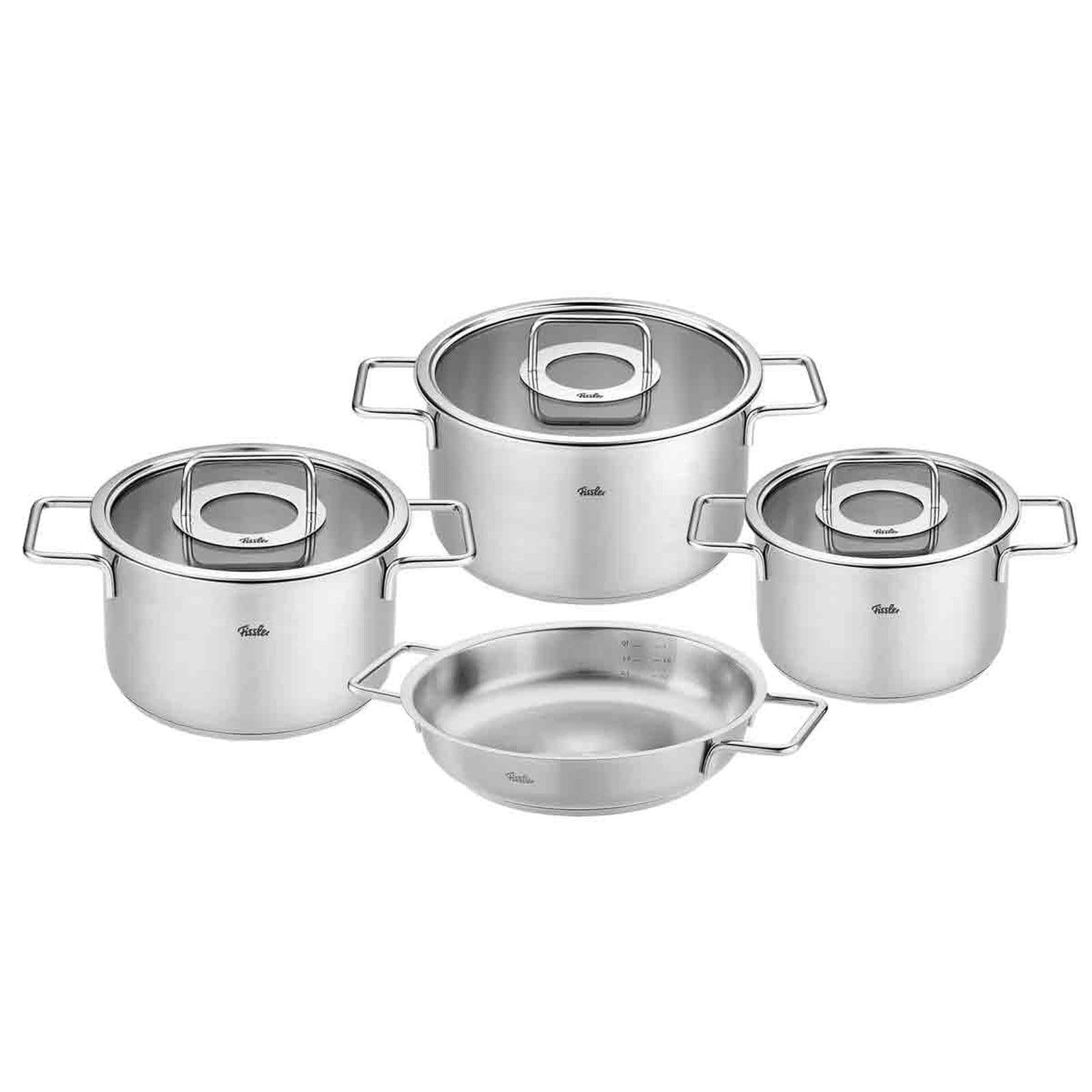 Fissler Pure Collection Stainless Steel Cookware 7-piece Set Stock