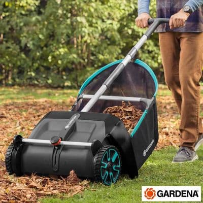 Gardena Leaf and Grass Collector with 90L Bag - Height Adjustable|Foldable Hand