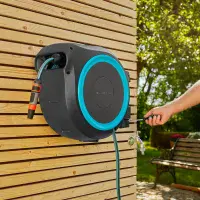 Gardena Wall Mounted Hose Reel 35M Automatic Retractable Hose Box RollUp XL