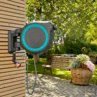 Gardena Wall Mounted Hose Reel 35M Automatic Retractable Hose Box RollUp XL