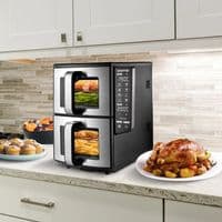 Gourmia GAF1180 Double Decker Air Fryer 10.4L | Dual 5.2L Baskets