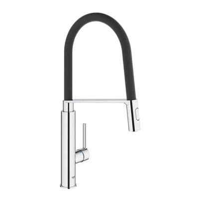 GROHE Feel Professional Kitchen Tap | Pull-Down Spray, 360° Swivel, Chrome