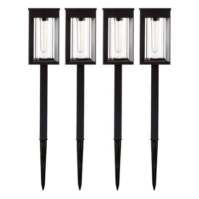 GTX Solar LED Pathway Lights 4 Pack Vintage 25 Lumens 8hr Garden