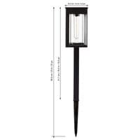 GTX Solar LED Pathway Lights 4 Pack Vintage 25 Lumens 8hr Garden