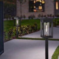 GTX Solar LED Pathway Lights 4 Pack Vintage 25 Lumens 8hr Garden