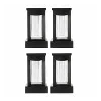 GTX Solar Wall & Post Accent Lights 4-Pack Garden/Deck/Garage/Patio Lighting