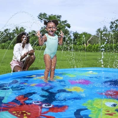 H2OGO! Water Sprinkler Pad Platform Shallow Wading Pool Water Play Mat Fun
