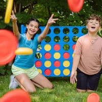 HASBRO Original Giant Connect 4 Set With 2 Carry Bags Garden Game