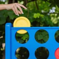 HASBRO Original Giant Connect 4 Set With 2 Carry Bags Garden Game