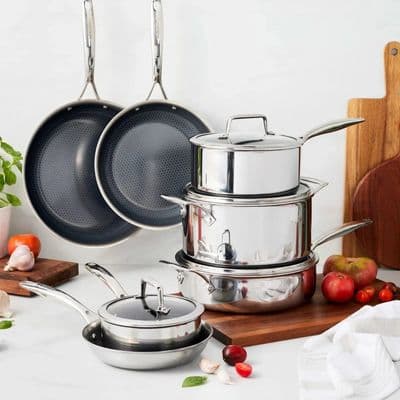 Henckels Paradigm 11pc Cookware Set Tri-Ply Ceramic Nonstick Induction