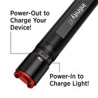 Infinity X1 5000 Lumen Dual Power Focusing Flashlight Torch