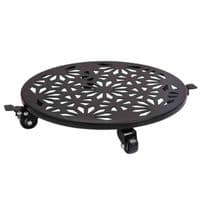 Inside Outside Plant Caddy 2 Pack Plant Stand Heavy Duty Pot Cart with Casters