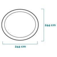 Intex Easy Set 28106NP 8ft Inflatable Pool 1942L Round Garden Family