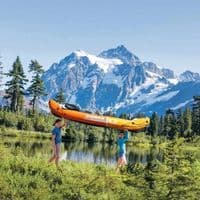 Intex Sierra K2 2-Person Inflatable Kayak Aluminium Paddles