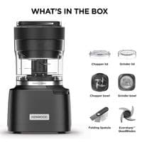 KENWOOD Duo Prep CHP80.00BK 2-in-1 Chopper & Grinder - Black