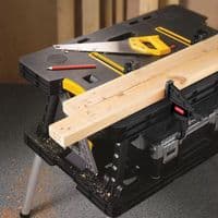 Keter Pro Series Portable Folding Work Table Bench With Clamps