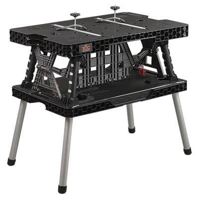 Keter V2 Folding Work Bench Table Workbench Portable Clamps 453kg Black