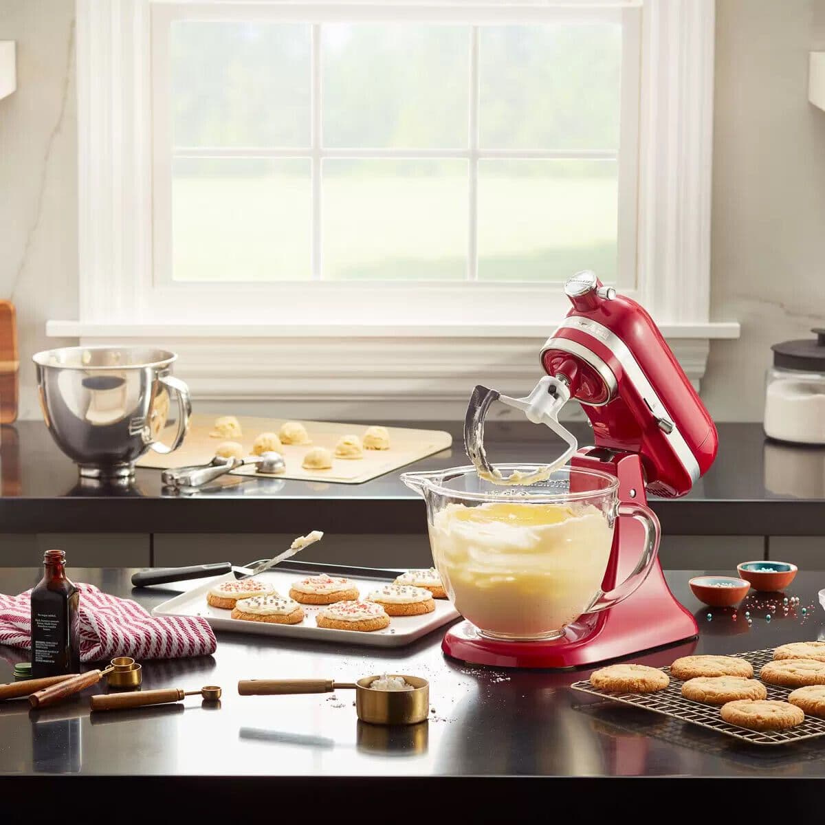 KitchenAid 3 3L Mini Stand Mixer in Candy Apple Red 5KSM3311XBCA
