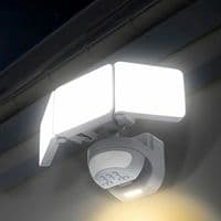 KODA Hardwired Triple Head Motion Sensor Floodlight LED Security Light 4200lm