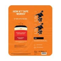 KT Tape Pro Elastic Kinesiology Therapeutic Tape 2 Pack Jet Black 40 Strips