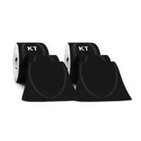 KT Tape Pro Elastic Kinesiology Therapeutic Tape 2 Pack Jet Black 40 Strips