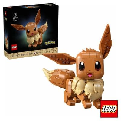 LEGO Pokémon Eevee 72151 587 Pieces Posable Display Figure Building Set 18+