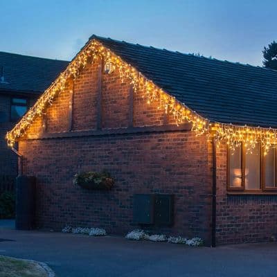 Lights4You 13ft (4m) 152 LED Warm White Outdoor Icicle Light Christmas