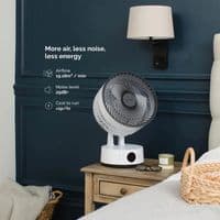 Meaco Sefte Pro Cordless Desktop Air Circulator 10” Portable Fan|40Hr Battery