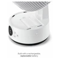 Meaco Sefte Pro Cordless Desktop Air Circulator 10” Portable Fan|40Hr Battery