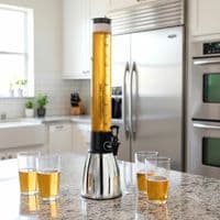 Mesa 2.6 Litre Beverage Tower Drink Dispenser with Ice Tube & Spigot