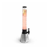 Mesa 2.6 Litre Beverage Tower Drink Dispenser with Ice Tube & Spigot