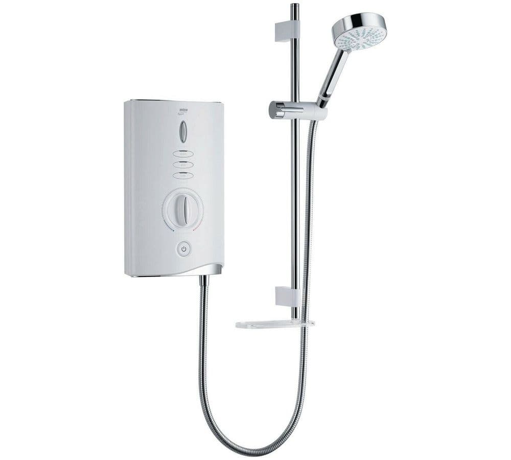 Mira Sport Max Electric Shower 10 8kW Power White & Chrome 1 1746 008