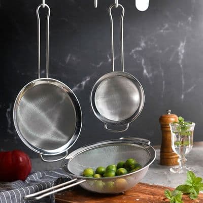 MIU 3-Piece Stainless Steel Mesh Strainer Set 5, 7 & 8
